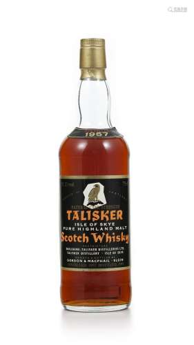 Talisker, pure malt Whisky, 33 ans d'âge, distillé en 1957 e...