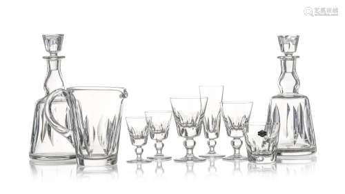 Service de verres en cristal Saint-Louis, modèle Jersey, com...