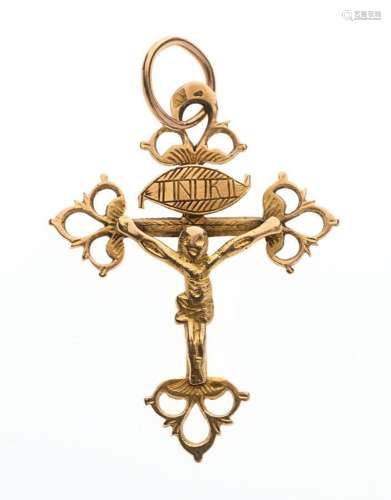 PENDENTIF "Croix grille Dauphinoise" en or jaune 7...