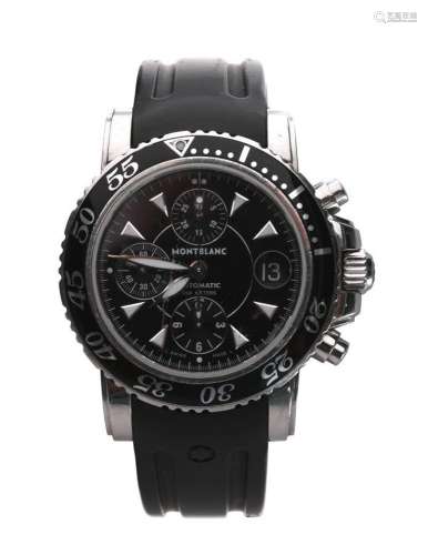 MONTBLANC - "Meisterstuck" MONTRE  d'homme en acie...