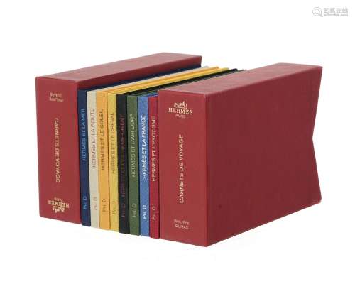 Hermès: Collection de 8 livres Carnets de Voyage, Philippe D...