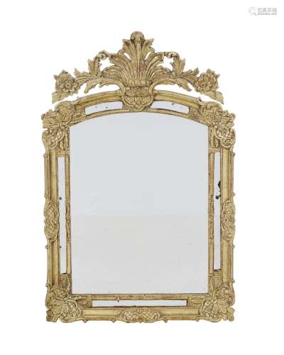 Miroir à parecloses de style Régence, XXe s., en bois doré e...