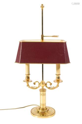 Lampe bouillotte de style Louis XVI, XXe s., en bronze doré ...