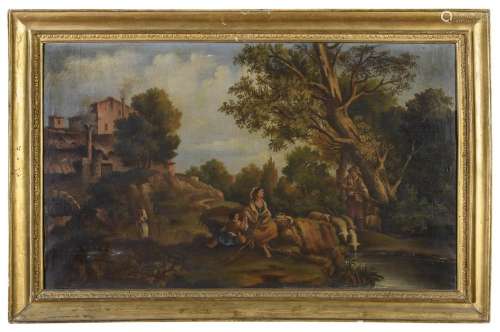 OIL PAINTING BY FOLLOWER OF FRANCESCO LONDONIO, 19TH CENTURY