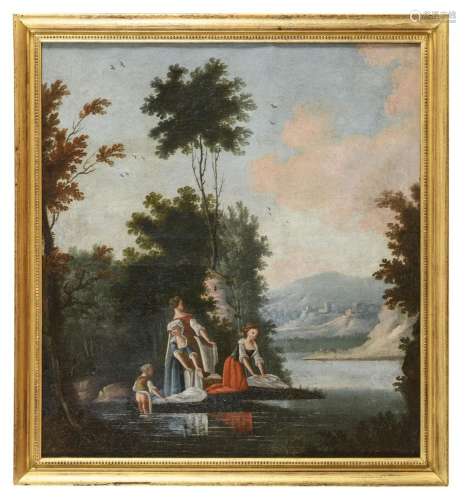 FRENCH OIL PAINTING, 18TH CENTURY