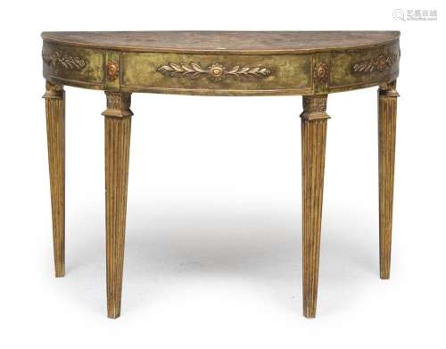 CRESCENT CONSOLE, NAPLES, END OF THE 18TH CENTURY