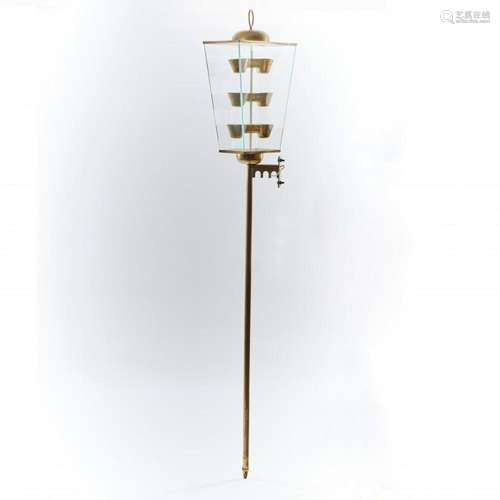 FONTANA ARTE, MILAN (STYLE), TALL LANTERN, 1940S