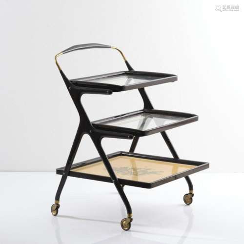 CESARE LACCA (STYLE), SERVING TROLLEY, C. 1950