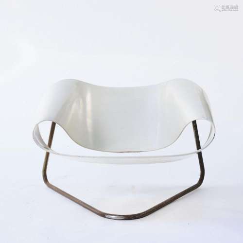 FRANCA STAGI; CESARE LEONARDI,  RIBBON CHAIR  EASY CHAIR, 19...