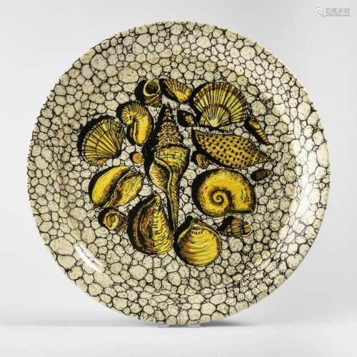 PIERO FORNASETTI,  CONCHIGLIE SU SASSI  TRAY, 1950S