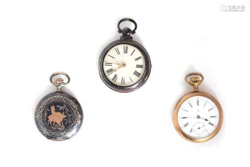 Lot consisting of three pocket watches