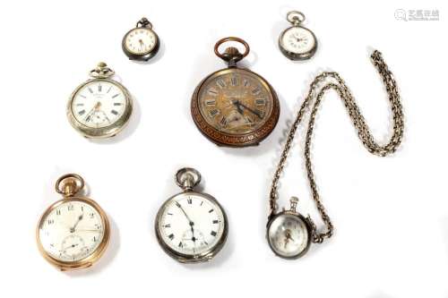 Lot consisting of seven pocket watches