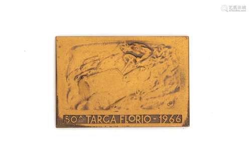 Duilio Cambellotti (Roma 1876-1960) - Bronze plaque of the f...