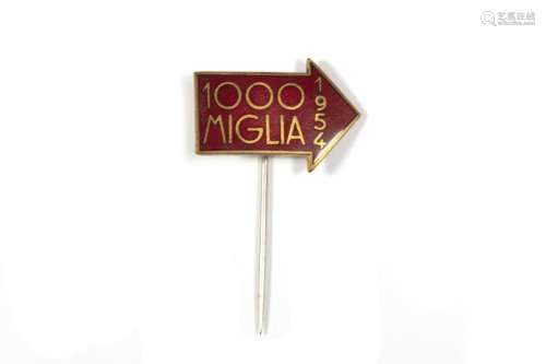 1000 Miglia badge, 1954