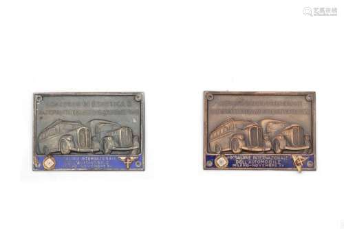 Two metal and enamel plaques from the Aesthetics and Rationa...