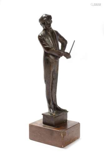Bronze sculpture depicting a portrait of Arturo Toscanini, 2...