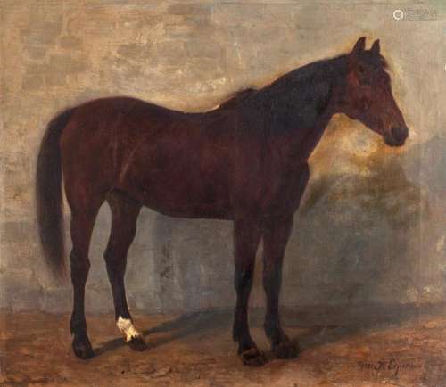 Jeanne D'Espiennes (attiva nel 1870 - 1887) - Bay horse