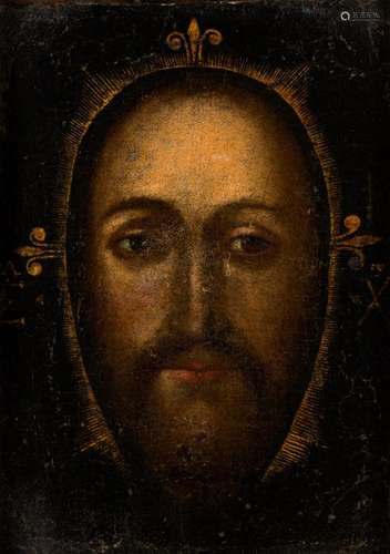 Pittore popolare, secolo XVIII - Face of Christ