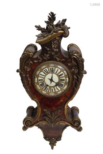 Cartel clock with applications in gilded bronze, Napoleon II...