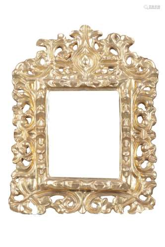 Carved and gilded wooden frame