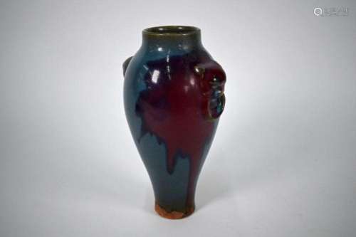 A Chinese Song style Junyao purple splash vase, 24 cm high