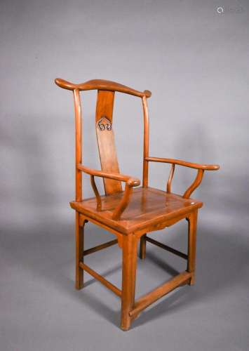 An old Chinese elm 'officials hat' chair