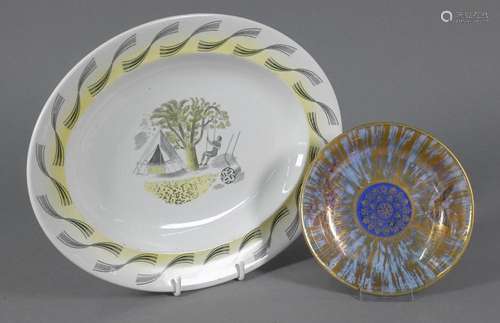 A Wedgwood Ravilious 'Garden' oval plate