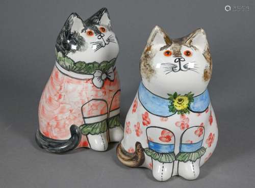 Two Rye Pottery cats