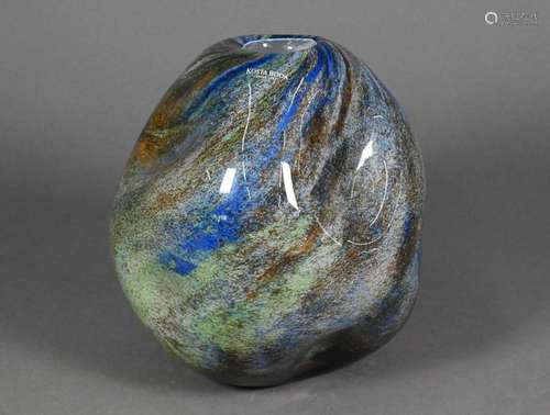 A Monica Backström (Kosta Boda) cased glass vase