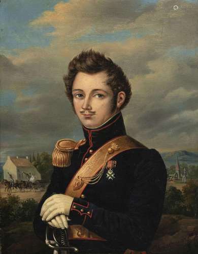 Michel Ghislain Stapleaux (1799-1881), Portrait de Alfred Ba...