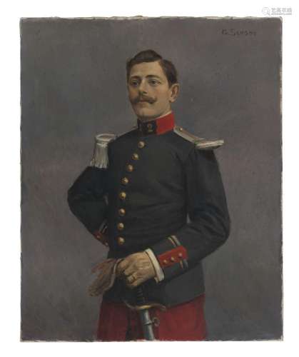 G. Samson (XX), Portrait d'un Officier probablement prussien...