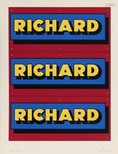 Richard Hamilton (1922-2011), "Advertisement", 197...