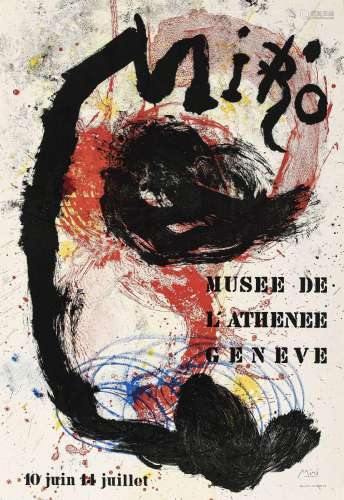 Joan Miro (1893-1983), "Musée de l'Athénée Genève [...]...