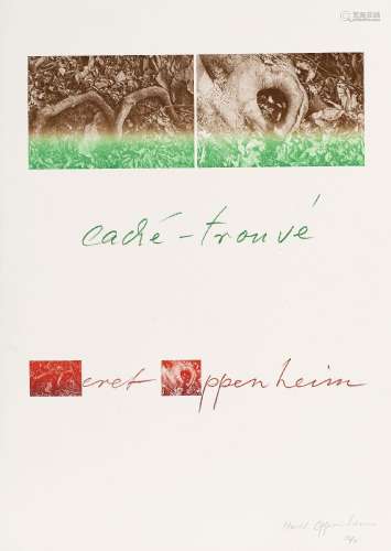 Meret Oppenheim (1913-1985), "Caché-trouvé", 1971,...