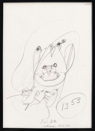Dieter Roth (1930-1998), Ich als Hund, suite de 15 dessins, ...