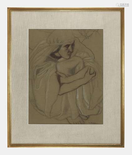 Charles-Clos Olsommer (1883-1966)<br />
Femme assise recroqu...