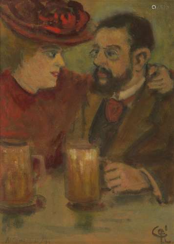 Augustin Grass-Mick (1873-1963)<br />
Toulouse-Lautrec au ca...