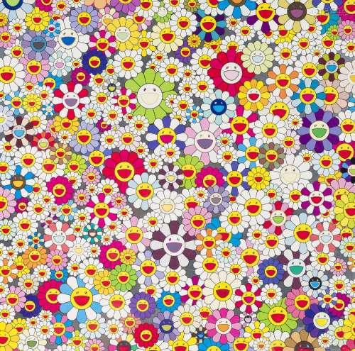 Takashi Murkami (1962), Flower, Flowers, Flowers, 2010, lith...