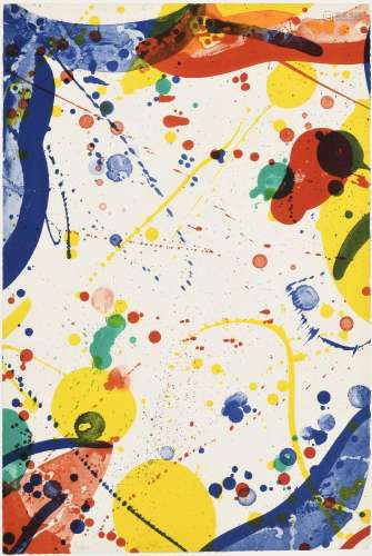 Sam Francis (1923-1994), SF-72", 1966, lithographie sur...