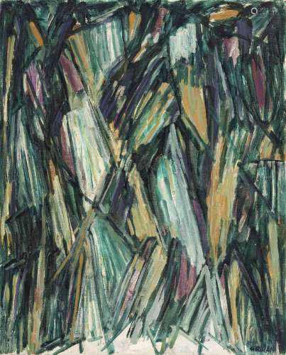 Robert Helman (1910-1990), "Forêt", huile sur toil...
