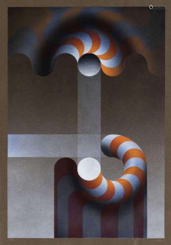 Julio Le Parc (1928), Spirale, lithographie couleur, signée ...