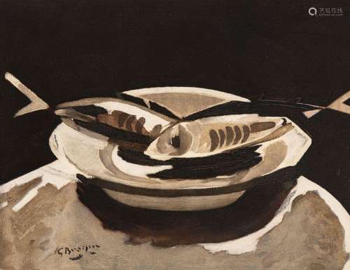 Georges Braque (1882-1963), Poissons, 1950, lithographie cou...