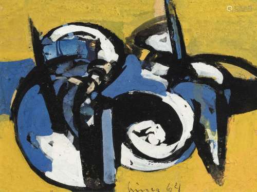 Carl Walter Liner (1914-1997), Composition, 1964, huile sur ...