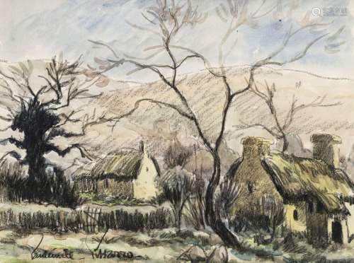 Paul Émile Pissarro (1884-1972), Maisons dans la campagne, a...