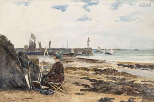 Gaston Roullet (1847-1925), "Portrieux - St-Quay",...