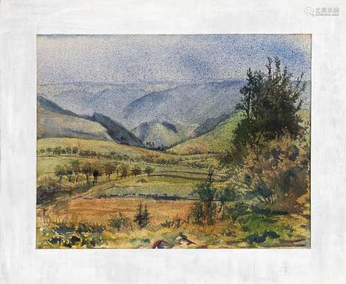 Rudolf Schlichter (1890-1955), Paysage, 1925-1926, aquarelle...