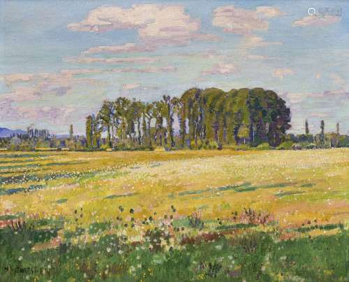 Henri Claudius Forestier (1875-1922), Paysage, huile sur toi...
