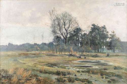 Gerard JACOBS (1865-1958) 'Heather View' oil on canvas. 1897...