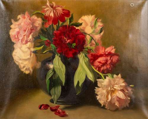 José STORIE (1899-1961) 'Flower Still Life' oil on canvas. (...