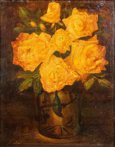 Jules DE PRAETERE (1879-1947) 'Flower Stillife' oil on canva...